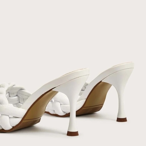 Braided Stiletto Heeled Mules - Picture 6 of 8